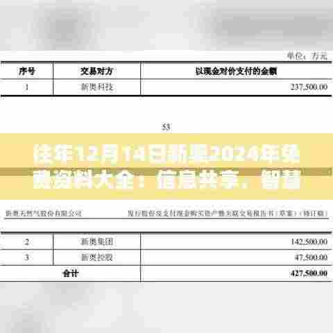 往年12月14日新奥2024年免费资料大全：信息共享，智慧结晶