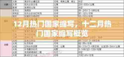 十二月热门国家缩写概览及解析