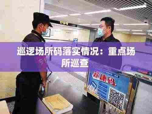 巡逻场所码落实情况：重点场所巡查 