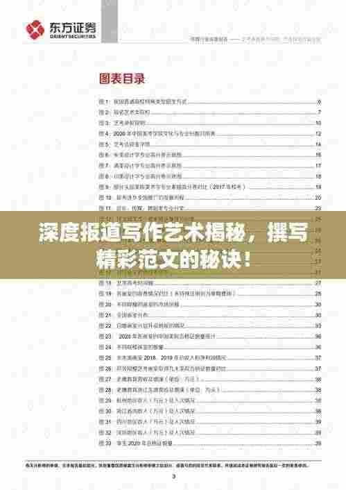 深度报道写作艺术揭秘,撰写精彩范文的秘诀!