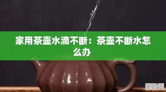 家用茶壶水滴不断:茶壶不断水怎么办