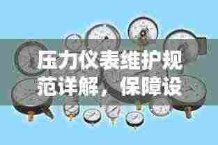压力仪表维护规范详解,保障设备稳定运行的关键步骤