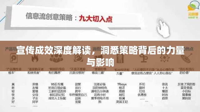 宣传成效深度解读，洞悉策略背后的力量与影响