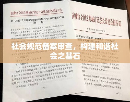 社会规范备案审查,构建和谐社会之基石