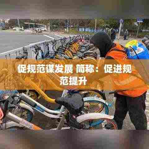 促规范谋发展 简称:促进规范提升