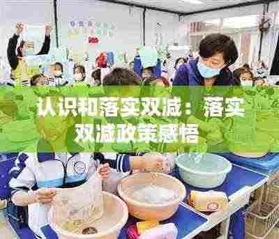 认识和落实双减:落实双减政策感悟