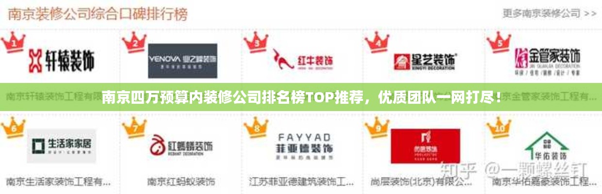 南京四万预算内装修公司排名榜TOP推荐,优质团队一网打尽!