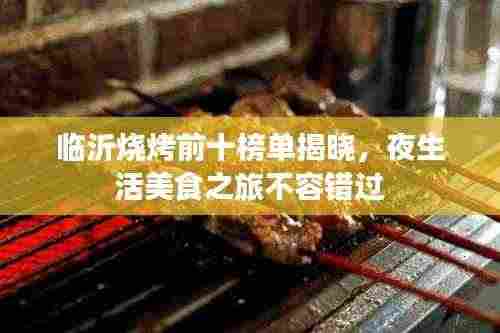 临沂烧烤前十榜单揭晓,夜生活美食之旅不容错过