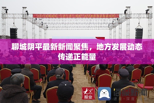 聊城阴平最新新闻聚焦，地方发展动态传递正能量