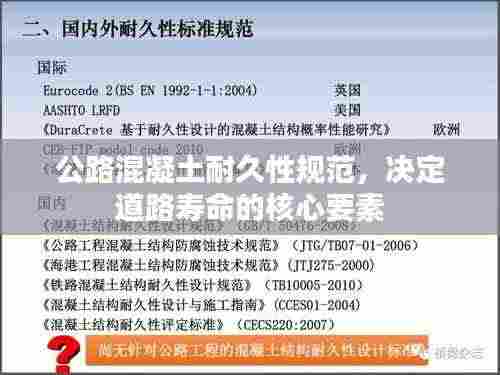 公路混凝土耐久性规范,决定道路寿命的核心要素