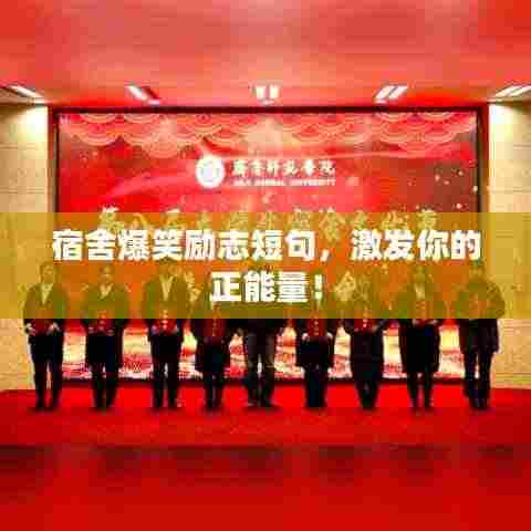 宿舍爆笑励志短句，激发你的正能量！