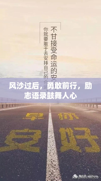 风沙过后,勇敢前行,励志语录鼓舞人心